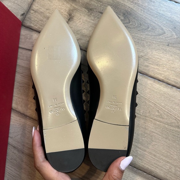 Valentino Garavani Rockstud Ballerina Flats - Picture 5 of 7